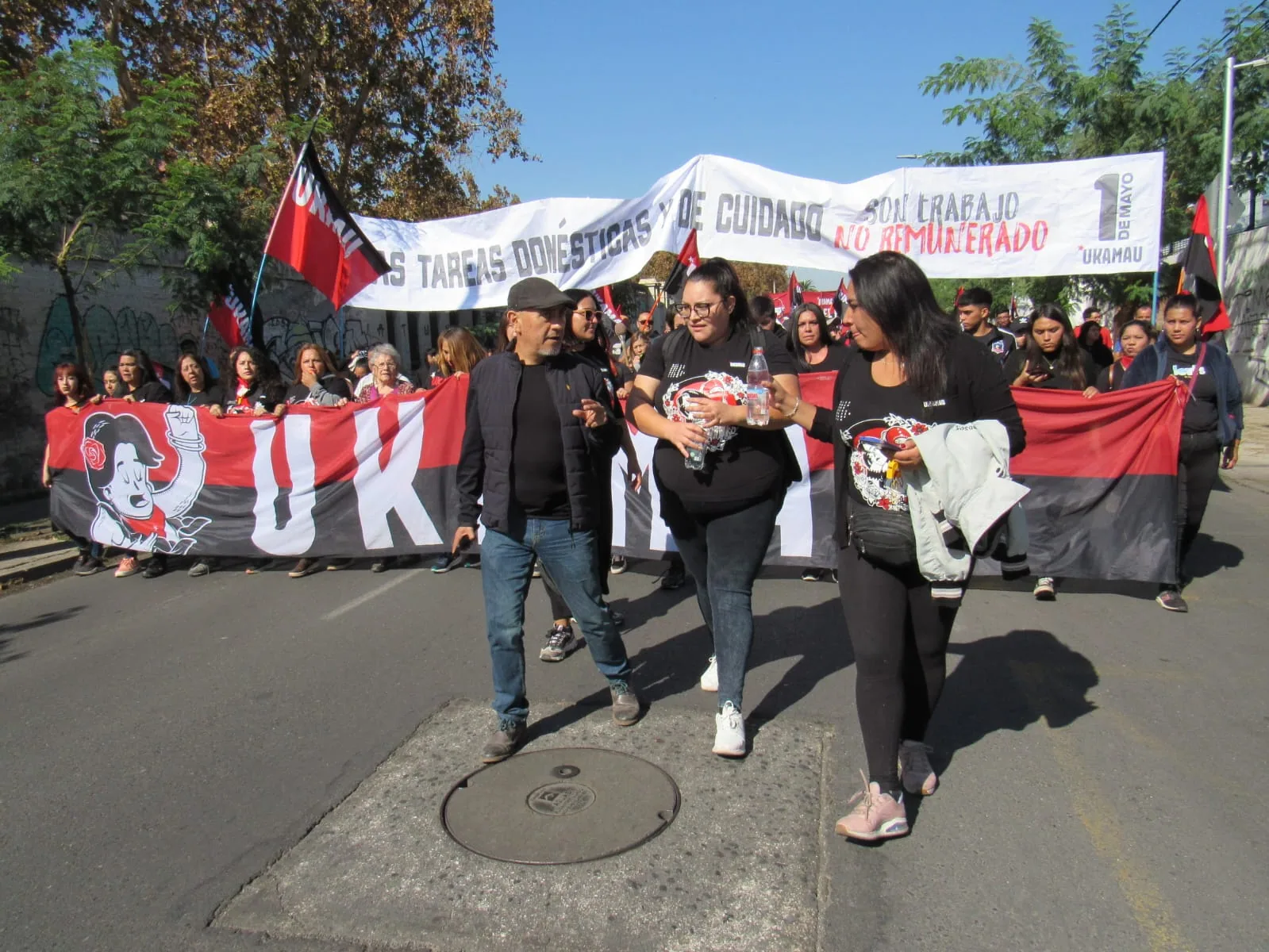Movilización propia del Movimiento de Pobladores Ukamau