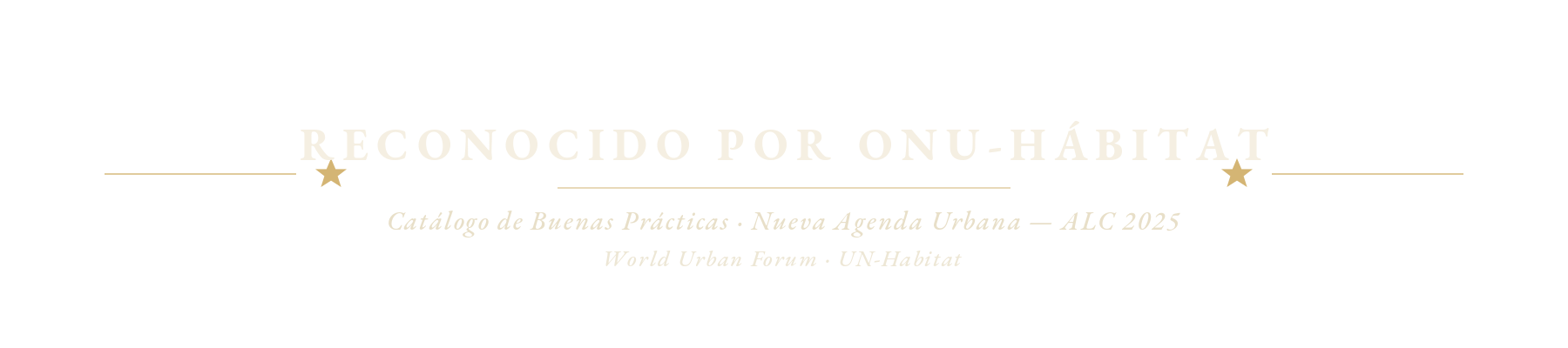 Reconocido por ONU-Hábitat